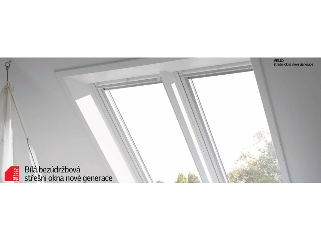 VELUX Střešní okno GLU 0085 - nízkoenergetické zasklení